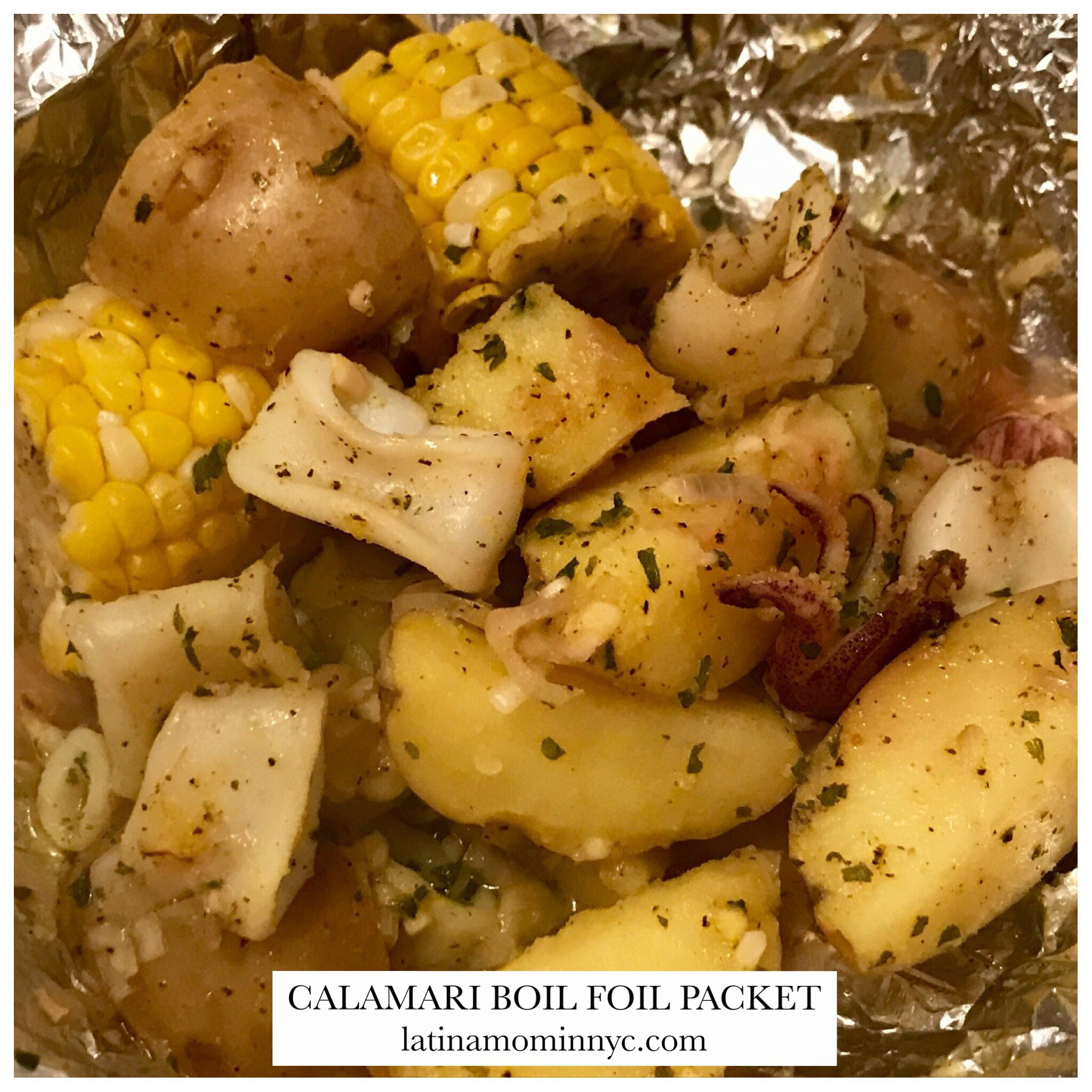 calamari boil foil packet recipe