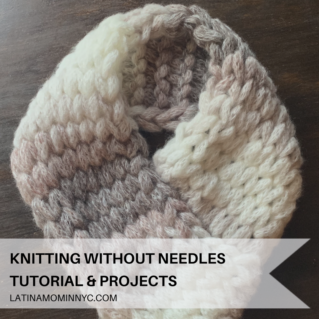 stocking stitch cowl scarf knit without needles