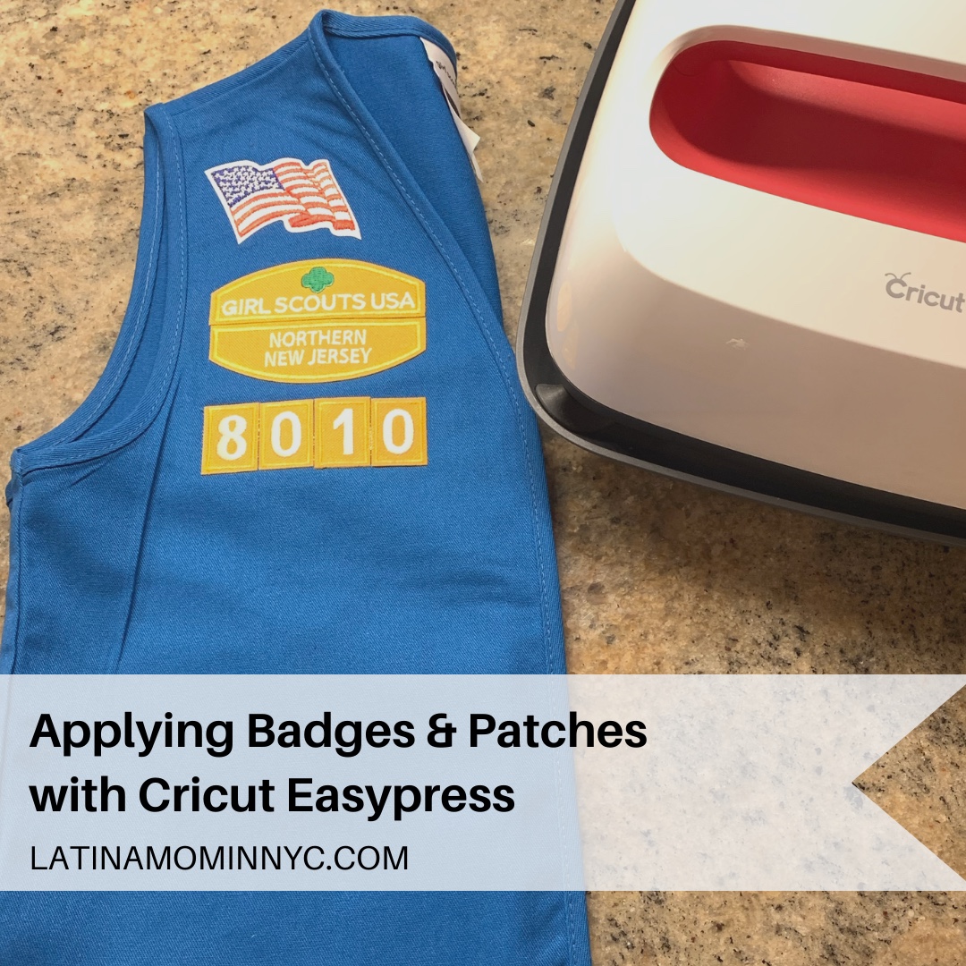 Applying Badges with Cricut EasyPress - Latina Mom in NYC